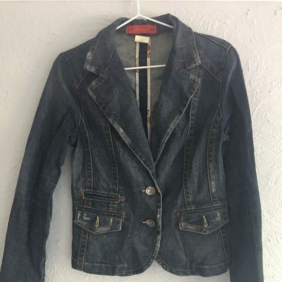 Level 99 Jackets & Blazers - Anthropologie Level 99 Denim Jacket